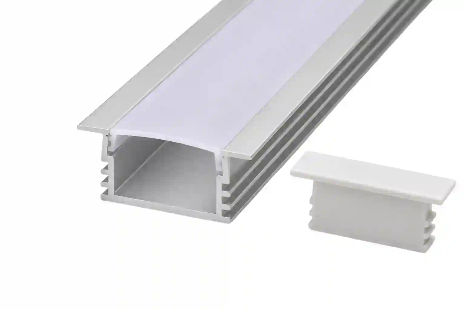 Technický průřez profilu PDSBox-I šíře 22mm základna 16mm kanál 11,3mm výška 11,7mm eloxovaný hliník